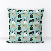 French Bulldog mixed coat Easter fabric