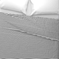 Thin Stripes 1/2 inch width Black on White Horizontal 