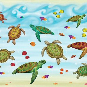Sea Turtle Scene