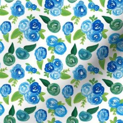 vintageclassic  blue floral