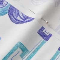 Blue Willow Inspired Napkin