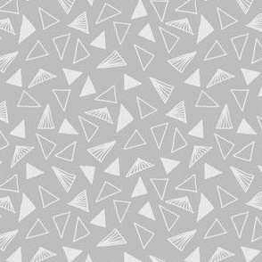 triangles fabric // grey tone on tone fabric