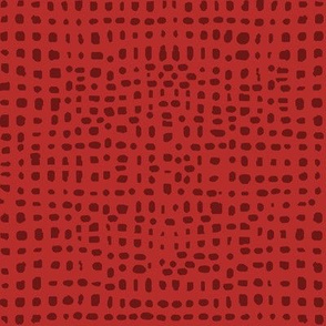 red grid fabric // red tone on tone quilting fabric coordinate