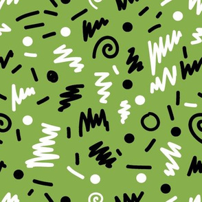 memphis fabric lime shapes 80s 90s revival fabric 2017 kids summer fabric
