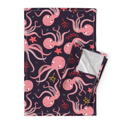 Cute pink octopuses