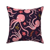 Cute pink octopuses