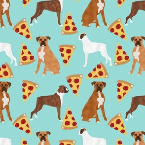 Boxer dog pizza fabric cute boxers fabric