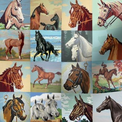 Paint By Number Horses - small