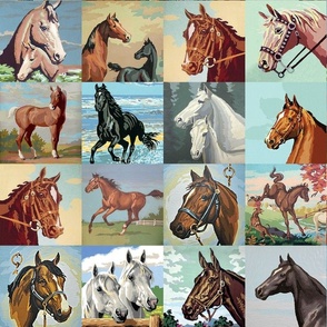 Paint By Number Horses - medium