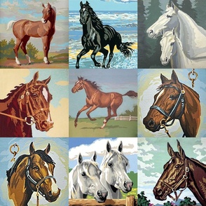 Paint By Number Horses - large