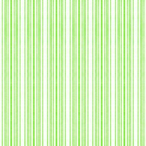 Baby Fine Stripes in Green and White