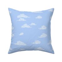 Whisp of Cloud in River Blue, Large