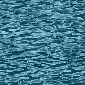 rippling blue waters