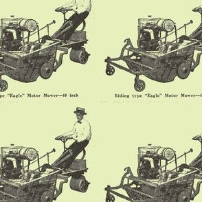 Riding Lawn Mower advertisement 100 from years ago
