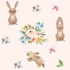 Spring Time Fun Bunnies / Pink