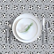 soccer fabric // grey soccer football fabric boys sports design