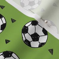 soccer fabric // lime green grass green sports fabric soccer balls football fabric