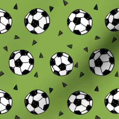 soccer fabric // lime green grass green sports fabric soccer balls football fabric