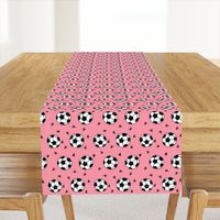 soccer fabric // soccer football fabric pink girls sports fabric