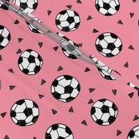 soccer fabric // soccer football fabric pink girls sports fabric