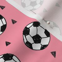 soccer fabric // soccer football fabric pink girls sports fabric