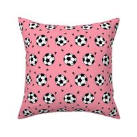 soccer fabric // soccer football fabric pink girls sports fabric