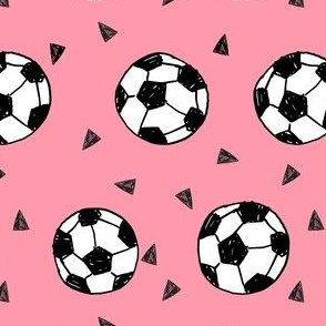 soccer fabric // soccer football fabric pink girls sports fabric