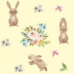 Spring Time Fun Bunnies / Yellow