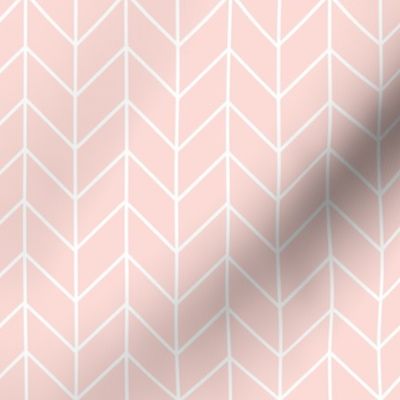 chevron blush pink fabric