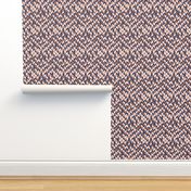 chevrons rose gold pink navy blue fabric