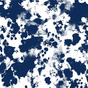 navy paint fabric painted abstract fabric