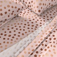 rose gold painted blush pink dots fabric painted dot fabric