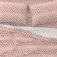 rose gold painted blush pink dots fabric painted dot fabric