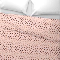 rose gold painted blush pink dots fabric painted dot fabric