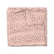 rose gold painted blush pink dots fabric painted dot fabric