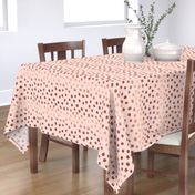 rose gold painted blush pink dots fabric painted dot fabric