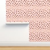 rose gold painted blush pink dots fabric painted dot fabric