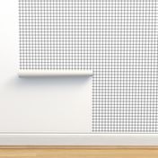 black and white windowpane grid 1" square check graph paper