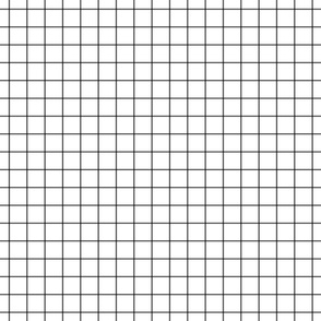 dark grey windowpane grid 1" square check graph paper