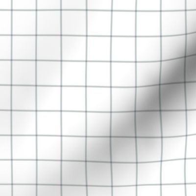 sterling grey windowpane grid 1" square check graph paper