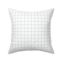 sterling grey windowpane grid 1" square check graph paper