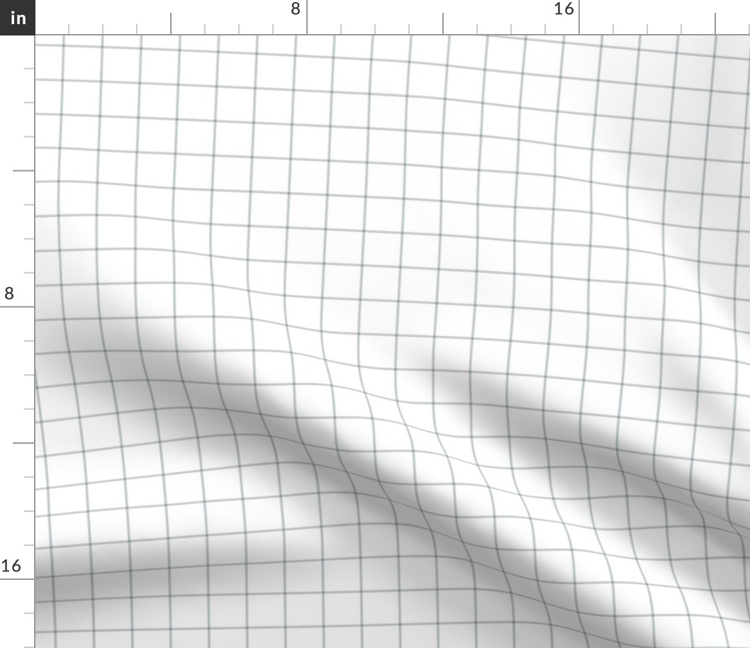 sterling grey windowpane grid 1" square check graph paper