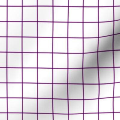 grape windowpane grid 1" square check graph paper