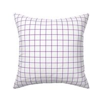 amethyst purple windowpane grid 1" square check graph paper