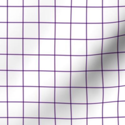 amethyst purple windowpane grid 1" square check graph paper