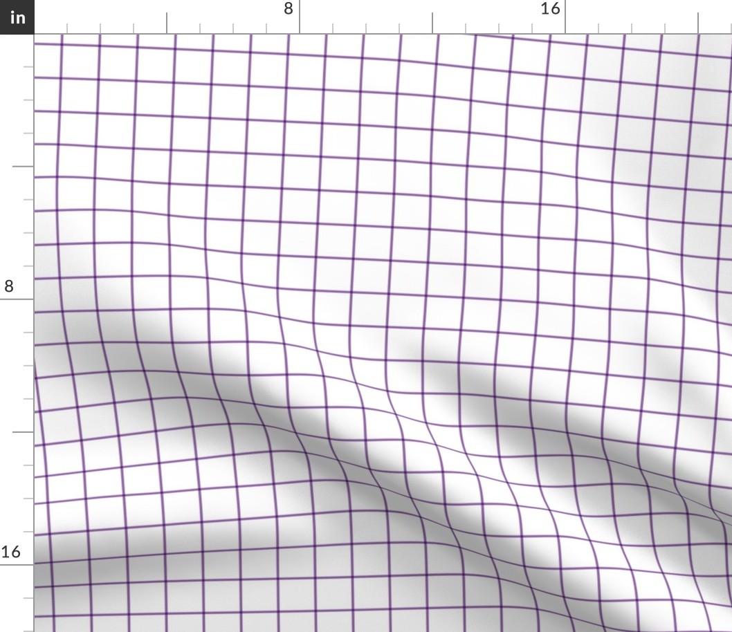 amethyst purple windowpane grid 1" square check graph paper