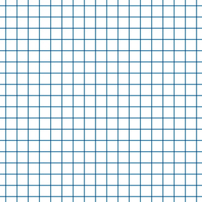 royal blue windowpane grid 1" square check graph paper