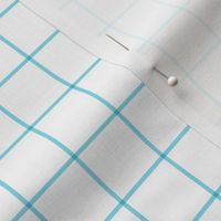 sky blue windowpane grid 1" square check graph paper