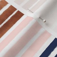 painter stripes painted stripe rose gold navy and blush pink