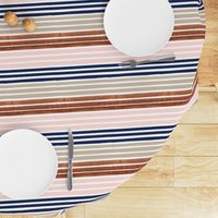 painter stripes painted stripe rose gold navy and blush pink